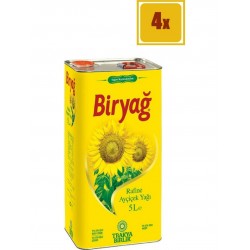 Biryağ Ayçiçek Yağı 5 Lt 4'lü Set