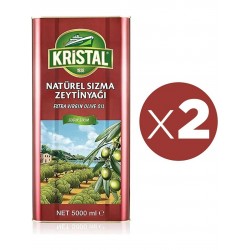 Kristal Natürel Sızma Zeytinyağı 5 L Teneke Dg x 2 Adet