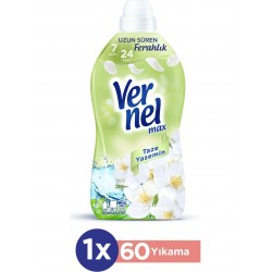 Vernel Max Konsantre Çamaşır Yumuşatıcısı Taze Yasemin 1440ml (60 Yıkama)