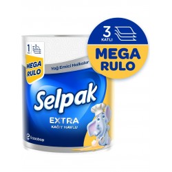 Selpak Extra 1=3 Yağ Emici Mega Rulo Kağıt Havlu