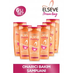 Elseve L'Oréal Paris 6'Lı L'oréal Paris Elseve Dream Long Onarıcı Bakım Şampuanı 390 Ml Seti