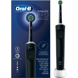 Oral-B D103 Vitality Pro Cross Action Şarjlı Diş Fırçası - Siyah