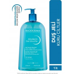 Bioderma Atoderm Shower Gel Aile Boyu Kuru Ciltler için Nemlendirici Duş Jeli Bebek Çocuk Yetişkin 1 Lt