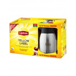 Lipton Yellow Label 750 li Demlik Poşet Çay + Termos