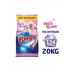 Bingo Matik 10 Kg Mutlu Yuvam Renkliler Ve Beyazlar Toz Çamaşır Deterjanı Ekonomi Paketi 2'li