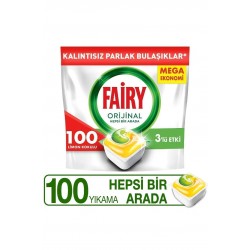 Fairy Hepsi Bir Arada Bulaşık Makinesi Kapsülü Limon Kokulu 100 Yıkama