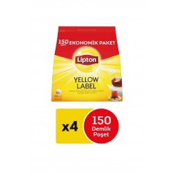 Lipton Yellow Label Demlik Siyah Poşet Çay 150 Adet 4 Paket