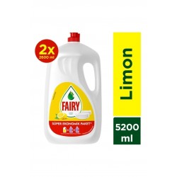 Fairy 5200 ml ( 2 X 2600 Ml) Limon Sıvı Bulaşık Deterjanı